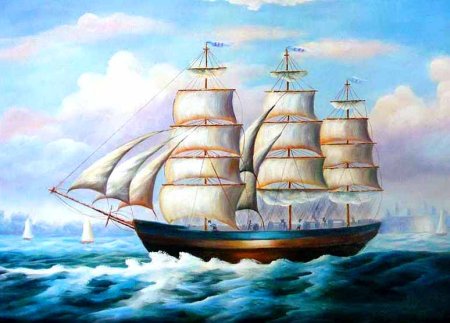 Корабль картина для детей