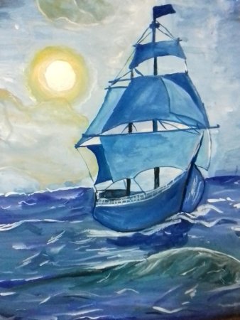 Морской пейзаж для детей