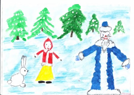 Рисование по сказке Морозко подготовительная группа