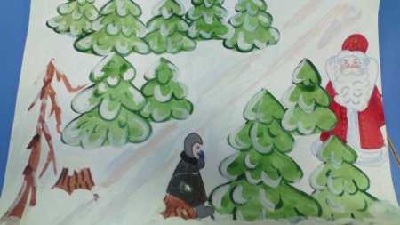 Рисунки детей к сказке Морозко