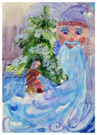 Рисунок на тему Морозко