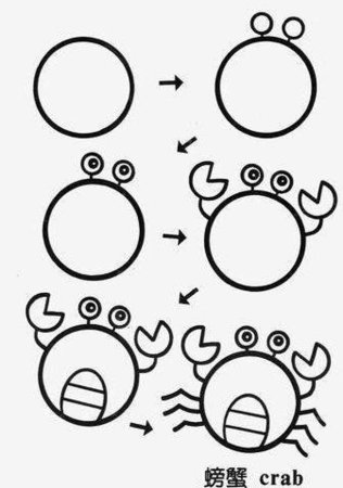 Рисование животных из кругов