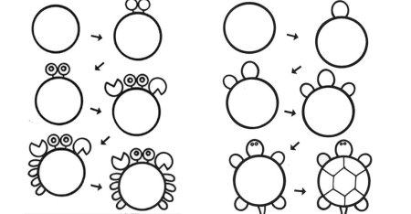 Мордочки из кругов