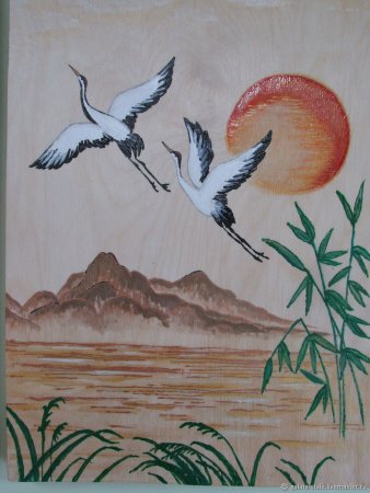 Журавли для рисования
