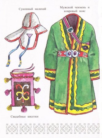 Башкирский национальный костюм чекмень