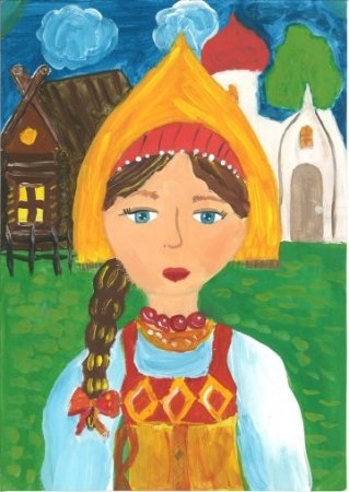 Русская красавица изо