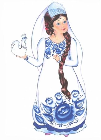 Кокошник рисунок