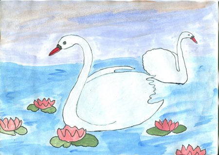 Чайковский Лебединое озеро рисунок 2 класс