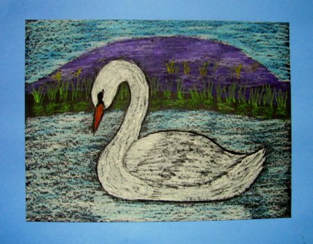 Рисунок на тему Лебединое озеро