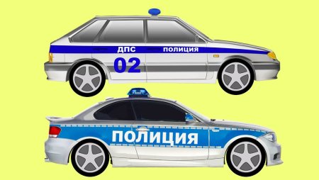 Полицейская машина для рисования