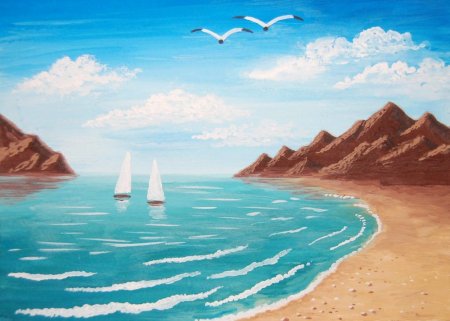 Море рисунок