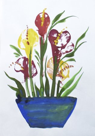 Нарисовать букет цветов для детей