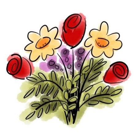 Букет рисунок