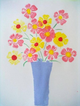 Рисование весенний букет