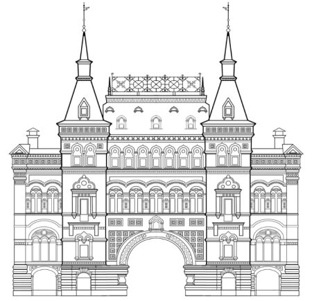 Чертеж ГУМ Москва