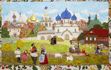 Ярмарка в Суздале живопись