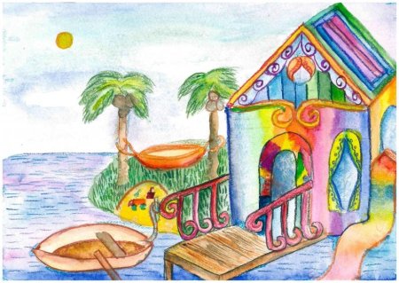 Рисунок детский дом мечты (55 фото)