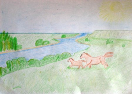 Рисунок любимого края