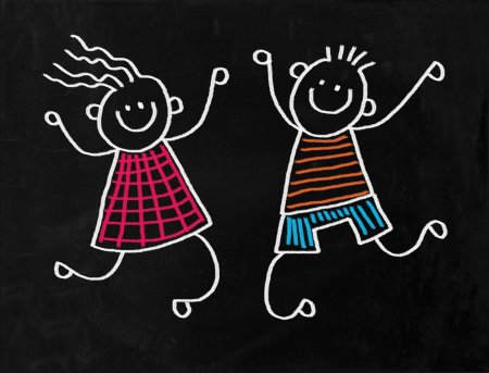 Рисунки мелом