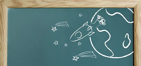 Узоры мелом на доске