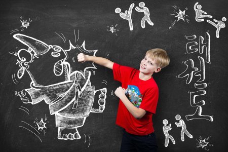 Детские рисунки мелом