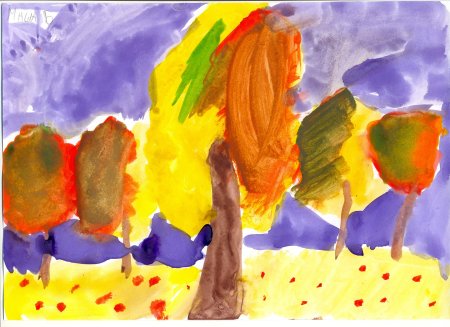 Выставка рисунков осень