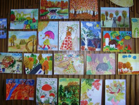 Рисунок на тему осенний Вернисаж