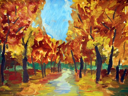 Рисунок на тему осень