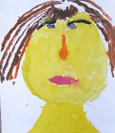 Портрет мамы детский