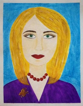 Портрет мамы рисунок