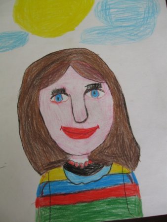 Портрет мамы для детей