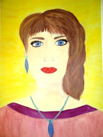 Выставка портретов мам в детском саду