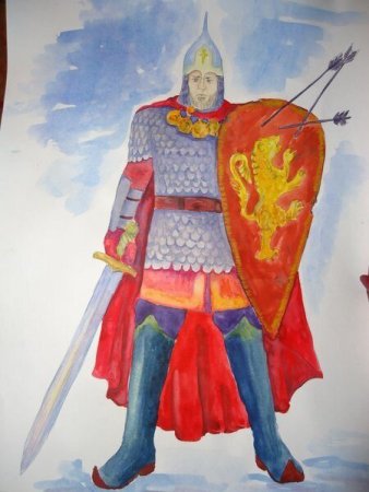 Александр Невский рисунок