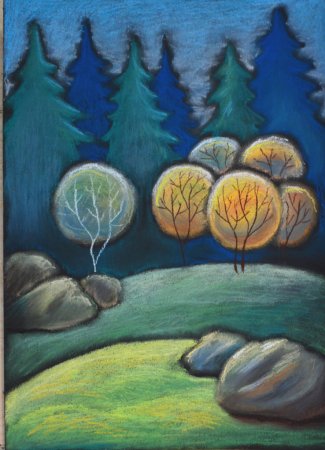 Рисование пастелью для детей