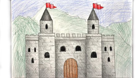 Крепость для рисования