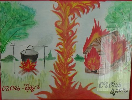 Рисунок на тему не играй с огнем