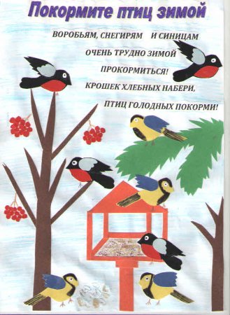 Коллективная работа Покорми птиц