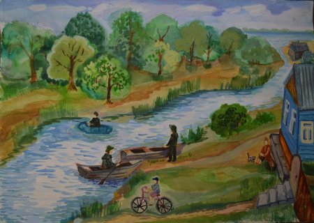 Рисование реки
