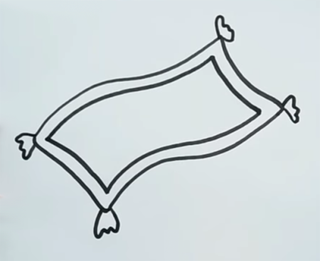 Ковер самолет рисунок