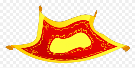 Ковер самолет на прозрачном фоне