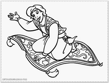 Ковер самолет раскраска для детей