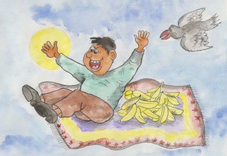 Нарисовать ковер самолет