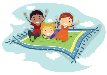 Ковер самолет картинка для детей