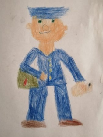 Это он это он Ленинградский почтальон рисование в старшей группе