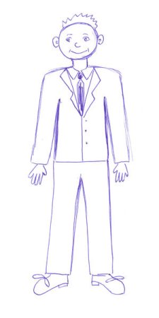 Раскраска мужчина