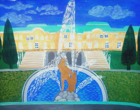 Фонтаны Петергофа рисунок