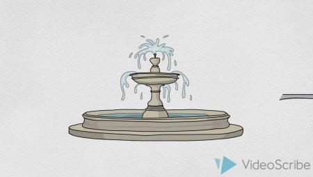 Фонтан рисунок для детей