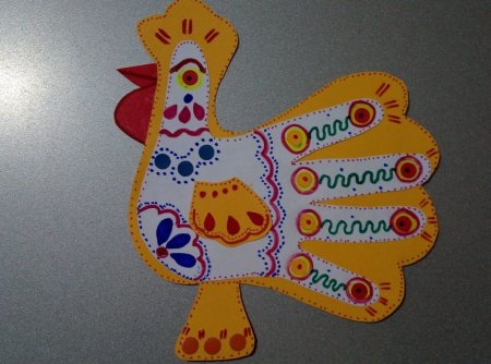 Рисование в старшей группе Дымковская игрушка петушок