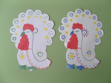 Рисование Дымковская игрушка индюк