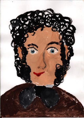 Пушкин рисунок современный